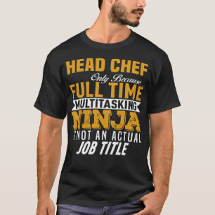 T-shirt Chef Chef anniversaire garçon drôle culinaire
