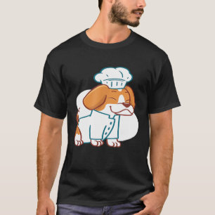 T-shirt Chef - Chef Beagle Chien Puppy Cook