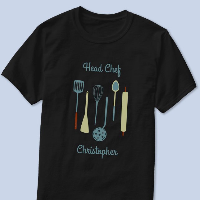 T-shirt Chef chef personnalisé (Personalized Head Chef t-shirt)