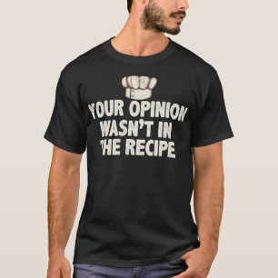 T-shirt Chef Cook Recette camion garçon chemise drôle cool