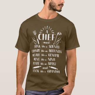 T-shirt Chef cuisine cuisinière cuisine