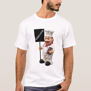 T-shirt Chef cuisinier - Carte de menu BIENVENUE