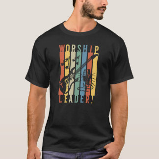 T-shirt Chef De Culte Guitare Joueur Et Chanteur Christian