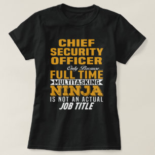 T-shirt Chef de la sécurité