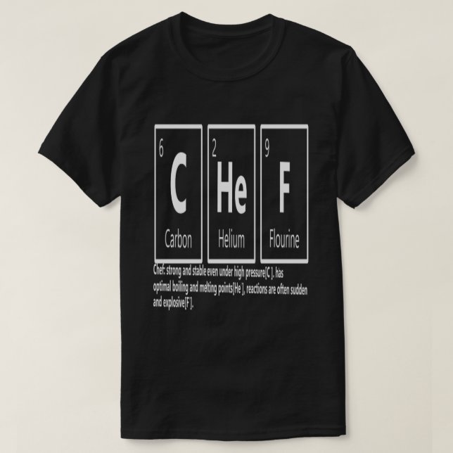 T-shirt Chef de l'Unité Professionnelle Cook Venin Idea (Design devant)