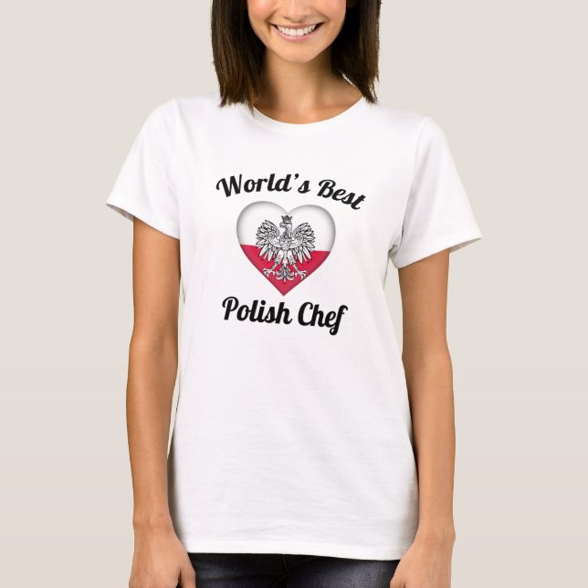 T-shirt Chef de polonais du meilleur du monde (Devant)