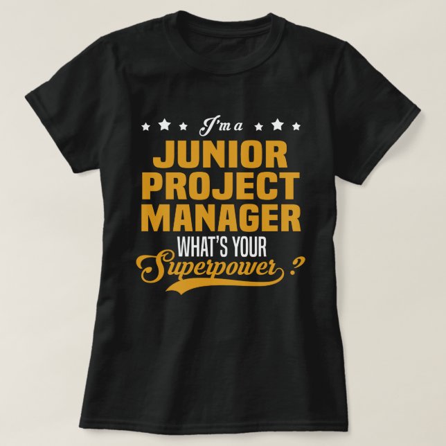 T-shirt Chef de projet junior (Design devant)