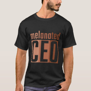 T-shirt Chef d'entreprise noir Melané Entrepreneur