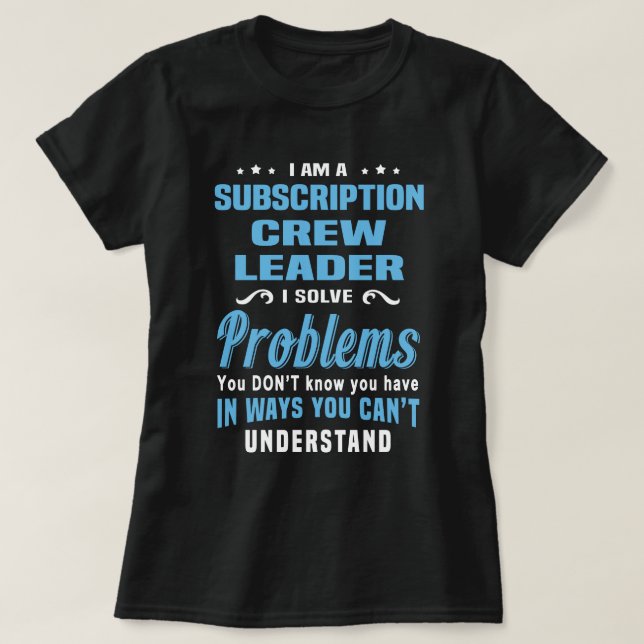 T-shirt Chef d'équipe d'abonnement (Design devant)