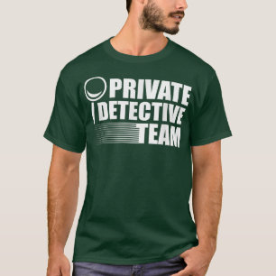 T-shirt Chef d'équipe de détective privé Scène de crime Sc