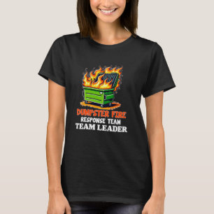 T-shirt chef d'équipe d'intervention pour incendie de benn