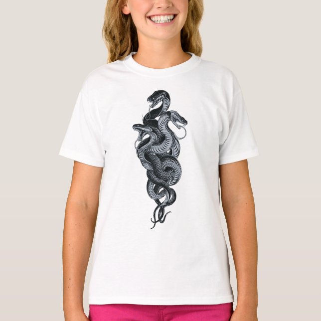 T-shirt Chef-d'œuvre du Serpent à Trois Têtes (Devant)