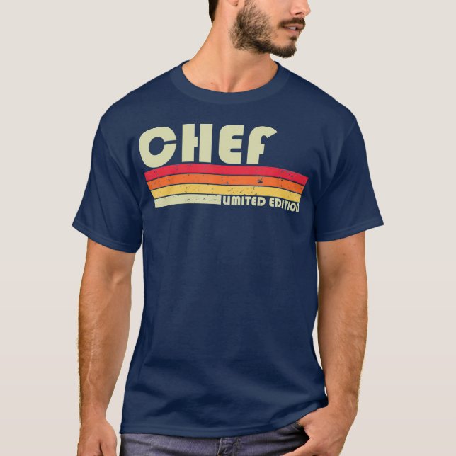 T-shirt CHEF Funny Titre de l'emploi Profession Anniversai (Devant)