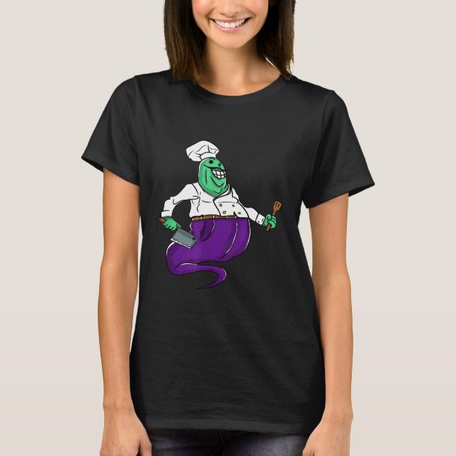 T-shirt Chef Ghost Cuisinier Baker Love (Devant)