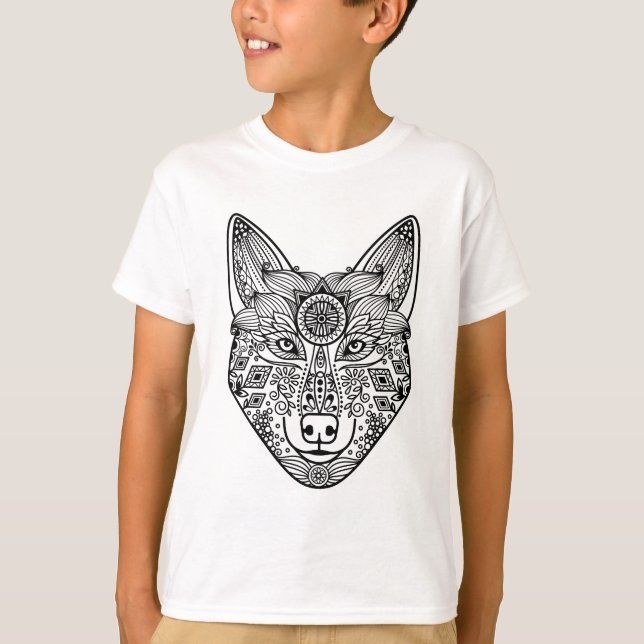 T-shirt Chef inspiré de loup (Devant)