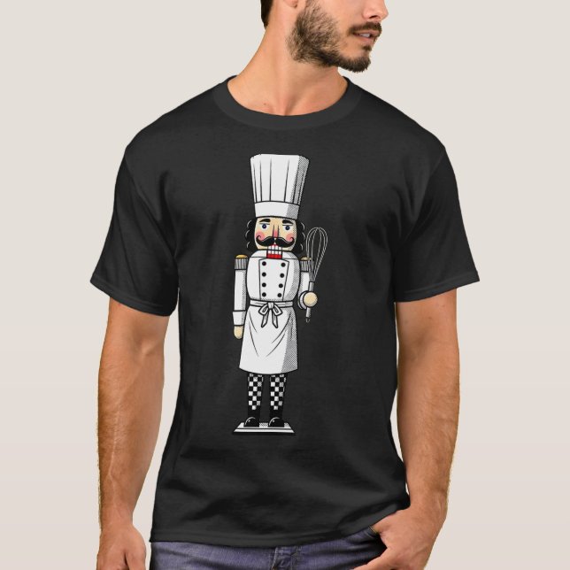 T-shirt Chef Nutcracker Cook Hat Xmas  (Devant)