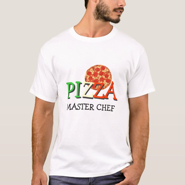 T-shirt Chef principal de pizza (Devant)