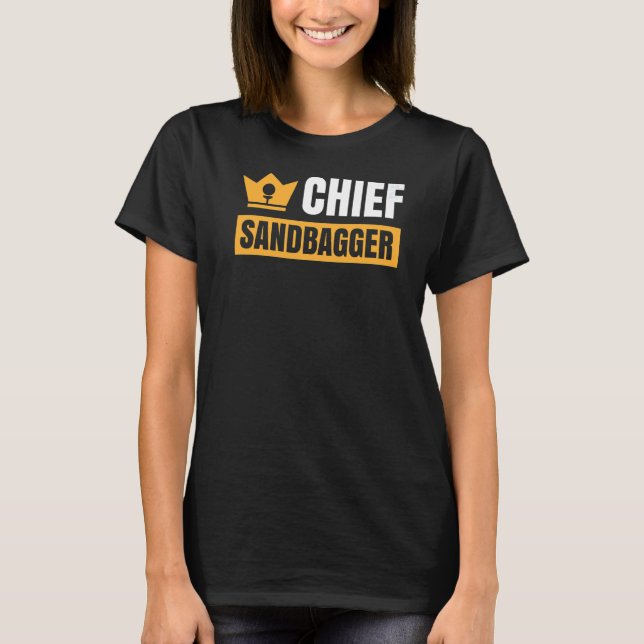 T-shirt Chef Sandbagger Gag Golf (Devant)