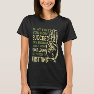 T-shirt Chef Scoutisme Camping Garçon Randonnée Scouting A