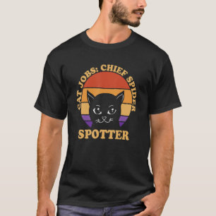 T-shirt Chef Spider Spotter Chat Humour Kitten Chat Maman