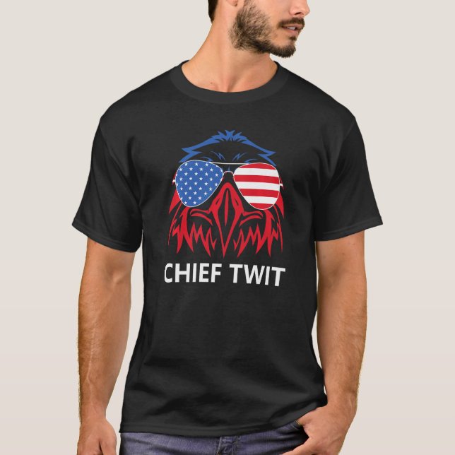 T-shirt Chef Twi Merica Eagle drapeau américain Chef Twit (Devant)