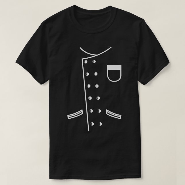 T-shirt Chef Veste Uniforme Funny Cook Cuisine (Design devant)