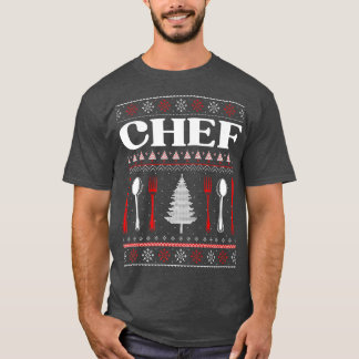 T-shirt Chef Vilain Cuisine de Noël Cuisinier Correspondan