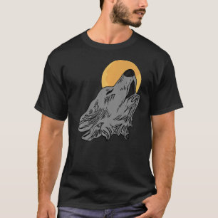 T-shirt Chef Wolf design art prédateur visage empreinte av
