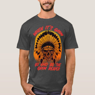 T-shirt Chefs de Kansas City KC Skyline Be the Grim Reaper