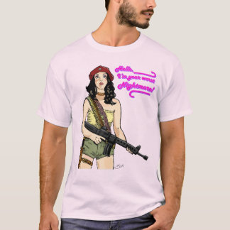 T-shirt Chelly Duvalla : Je suis votre pire cauchemar