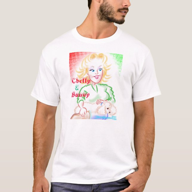 T-shirt Chelly et chemise de la caricature du lapin (Devant)