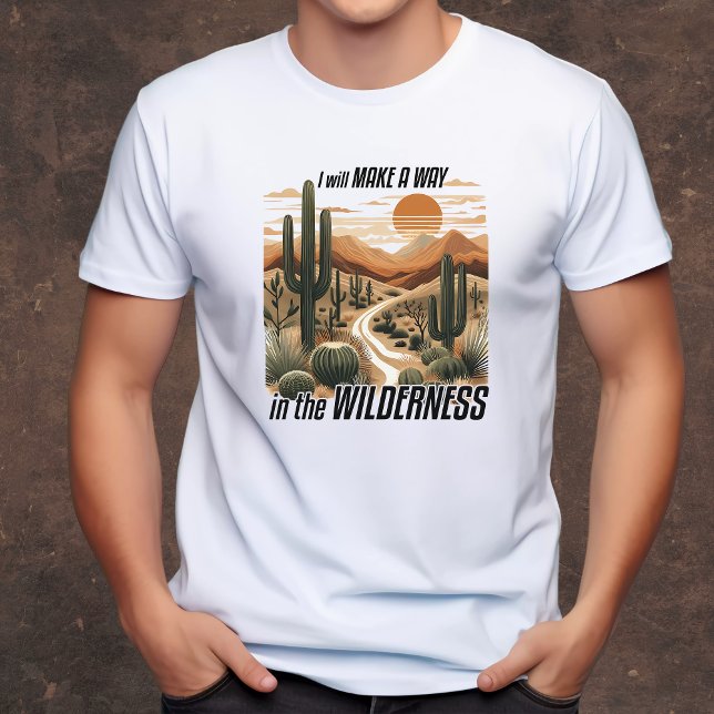 T-shirt Chemin dans le désert (Créateur téléchargé)