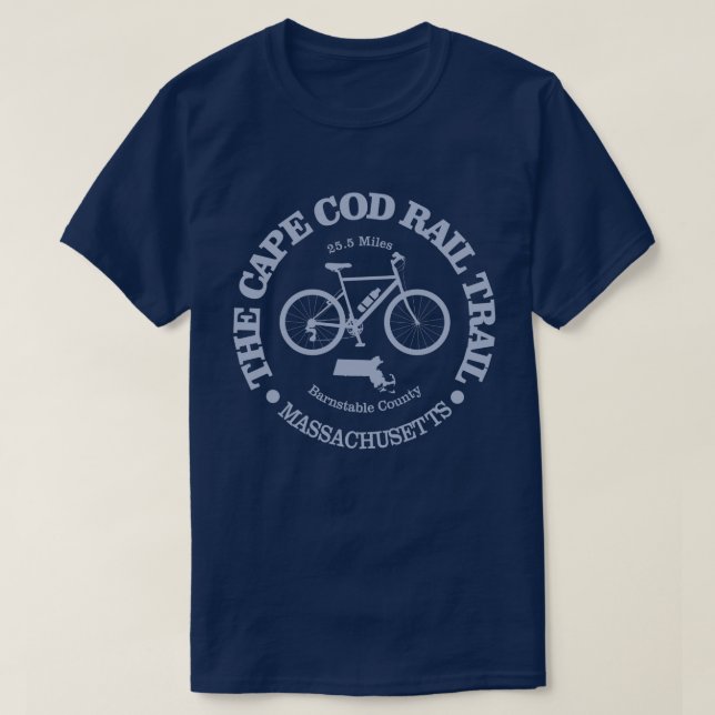 T-shirt Chemin de fer Cape Cod (cyclisme) (Design devant)