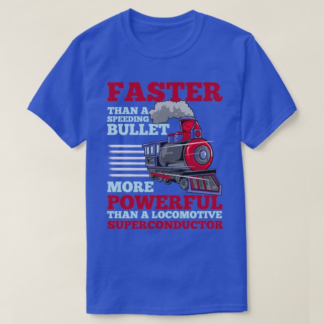 T-shirt Chemin de fer de vitesse du supraconducteur de tra (Design devant)
