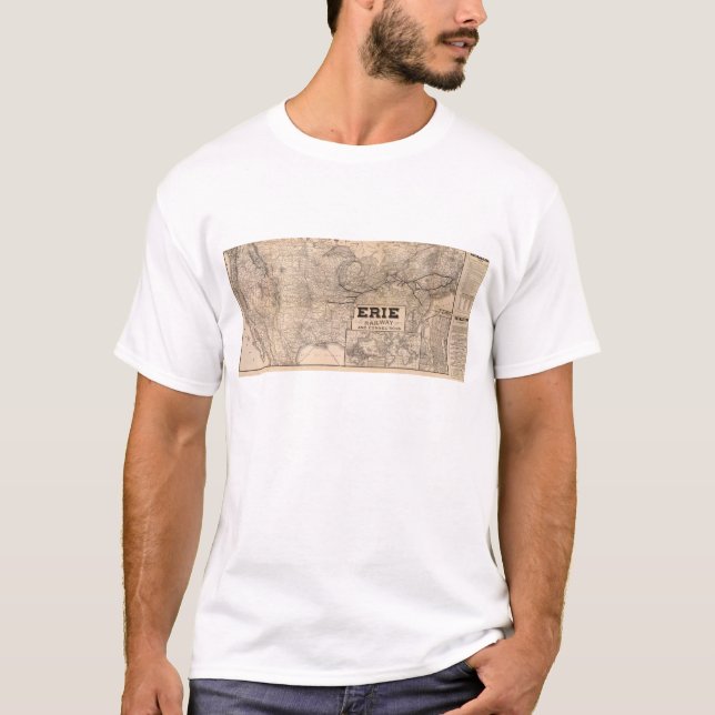 T-shirt Chemin de fer et connexions d'Erie (Devant)