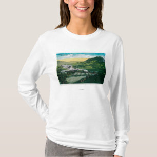 T-shirt Chemin de fer limité près de la courbe en fer à