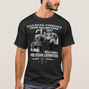 T-shirt Chemin de fer pionniers locomotive à vapeur Heisle