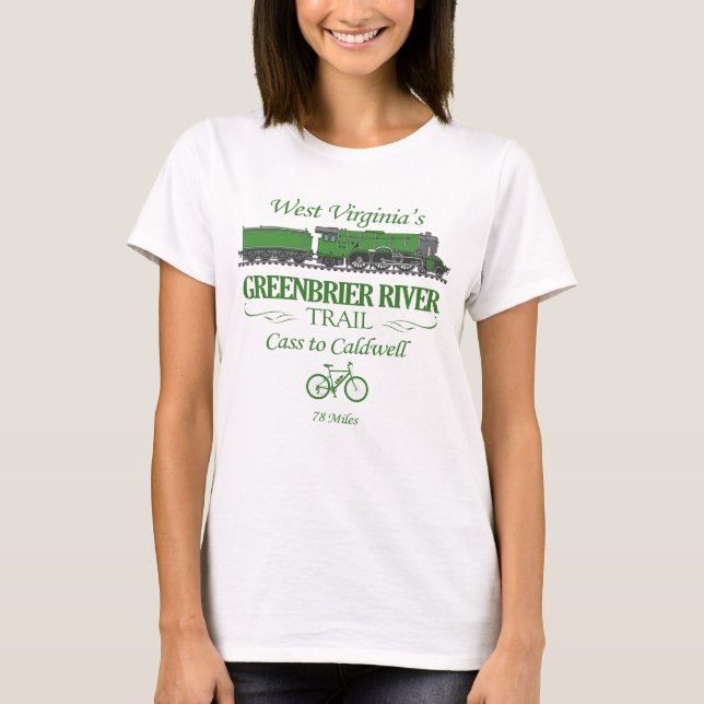 T-shirt Chemin de la rivière Greenbrier (RT2) (Devant)