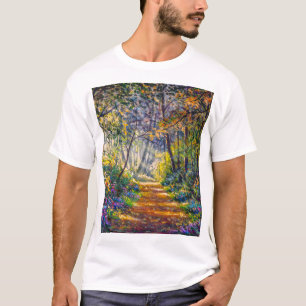 T-shirt Chemin de l'impressionnisme : Aquarelle de forêt e