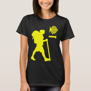 T-shirt Chemin De Santiago De Compostela Espagne Pèlerin R