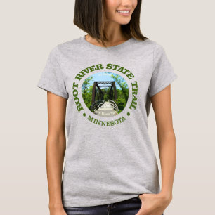 T-shirt Chemin d'état de la rivière Root (cyclisme c)