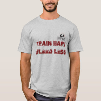 T-shirt Chemin DFTZ: train hard bleed less