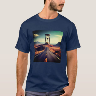 T-shirt Chemin vers le Sablier – Concept de Voyage Limité 