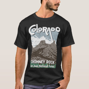 T-shirt Cheminée Rock Colorado San Juan Montagnes Rocheuse