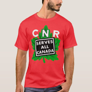T-shirt Chemins de fer nationaux du Canada vintage 1