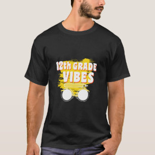 T-shirt Chemise 12e Année Vibes Retour à l'école Premier J