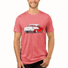 Chemise 1955 de Shoebox en rouge et blanc