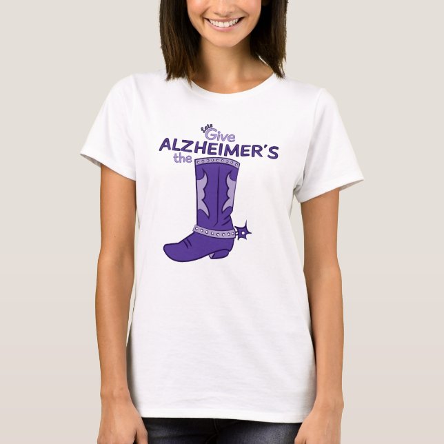 T-shirt Chemise #1 de botte d'Alzheimers (Devant)