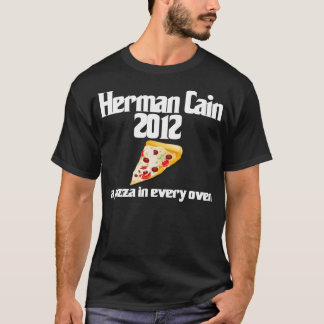 T-shirt Chemise 2012 de pizza de Herman Caïn