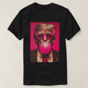 T-shirt Chemise 2025 Drôle Cool Donald Trump Bubble Rose G